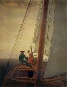 Caspar David Friedrich The Sailboat Spain oil painting artist